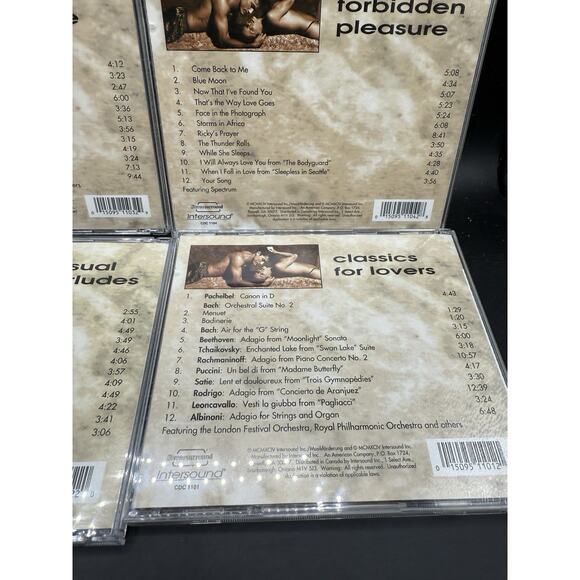 Lot of 4 Vtg Music CD's Classical Love Sensual Forbidden Love Excellent! -D - Picture 6 of 7